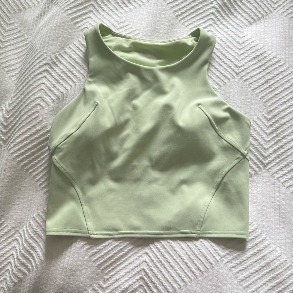 Lululemon Wunder Train Racerback Bra Tank in Kohlrabi Green